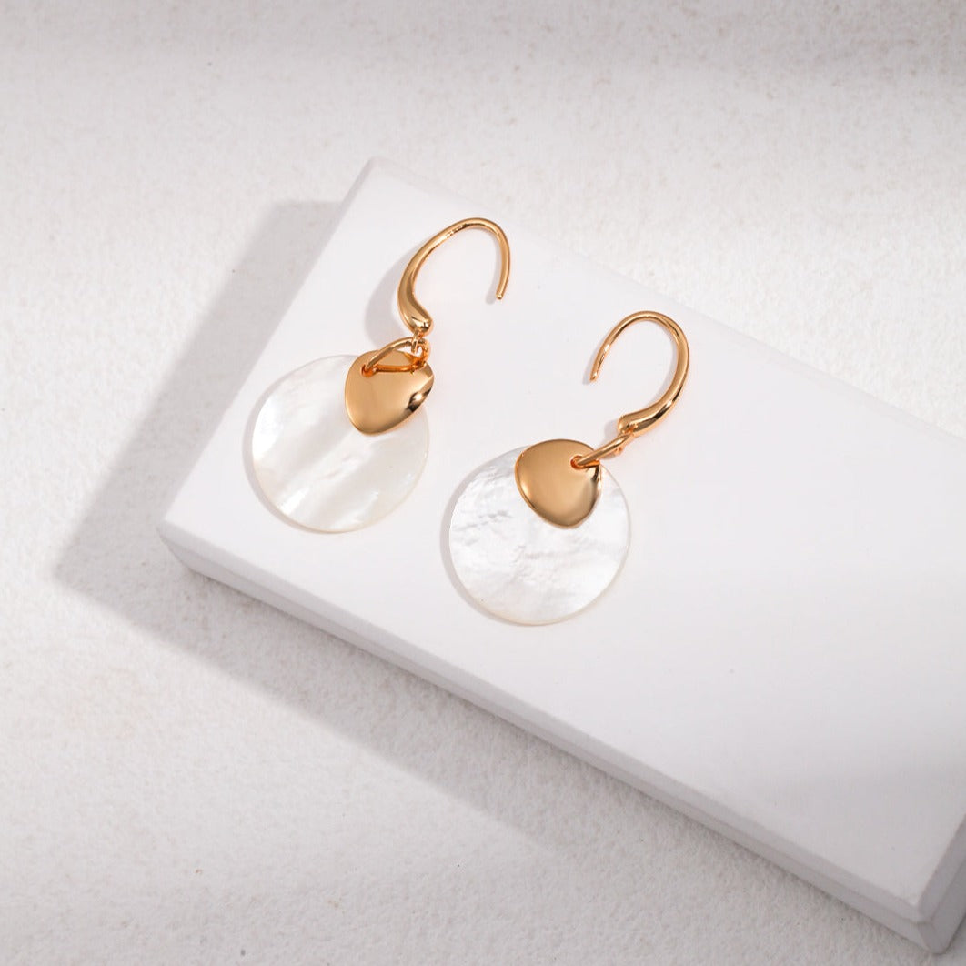 Boucles d'oreilles en nacre